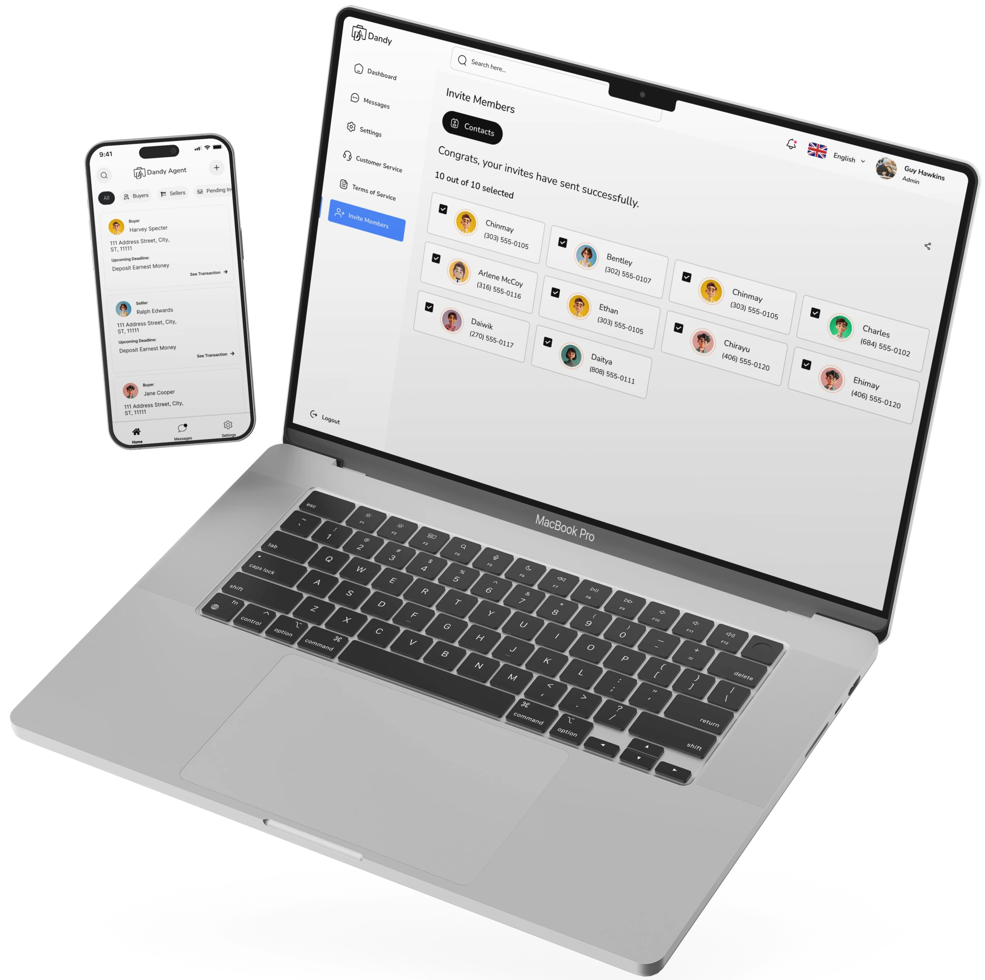 IARC project laptop view